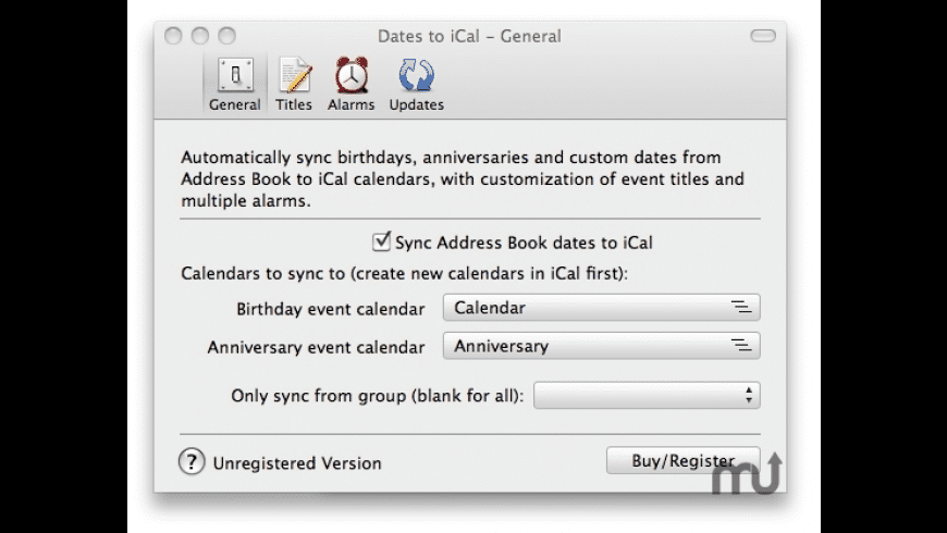 mac calendar for custom anniversaries
